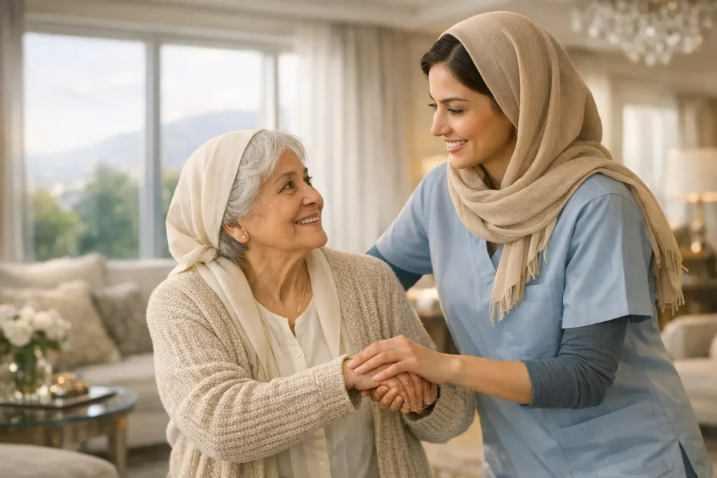 پرستار سالمند در شمال تهران